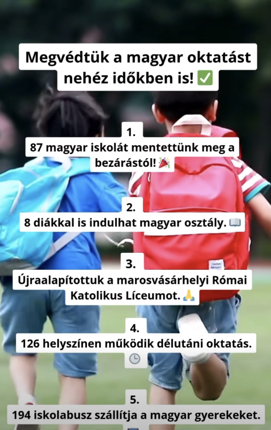 Megvédtük a magyar oktatást! Megvédtük a magyar oktatást!